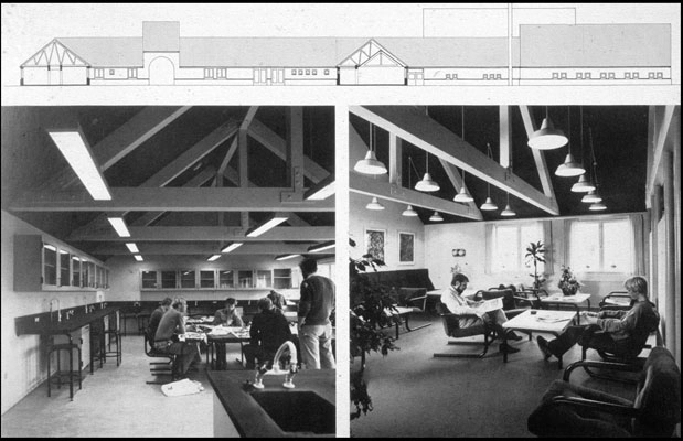 Morsø Landbrugsskole Snit og billeder af interiør
