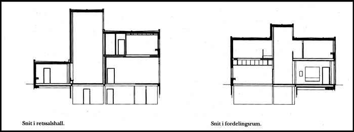 Tårnby Retsbygning Snit