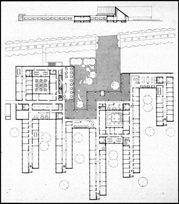 Morsø Rådhus Plan og snit
