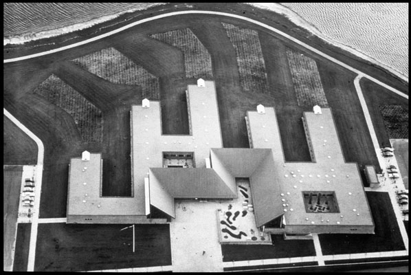 Morsø Rådhus Modelfoto fra luften