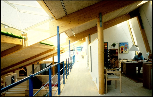 Crimpgården Interiør fra øvre etage