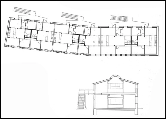 Maskinhallen Plan og snit