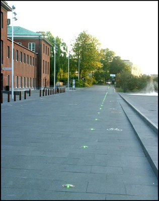 Solbjerg Plads Grønne lamper