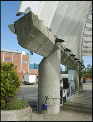 UNO-X Tankstation Understøtning