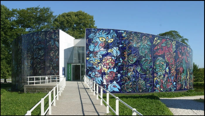 Carl-Henning Pedersen og Else Allfelts Museum Hovedindgang