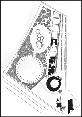 Carl-Henning Pedersen og Else Allfelts Museum Situationsplan