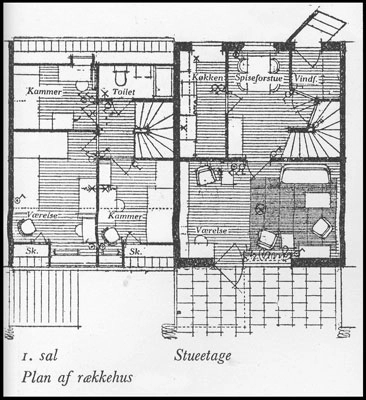 Søndergård Park Plan af rækkehus