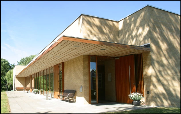 Musikbygning, Testrup Højskole Facade