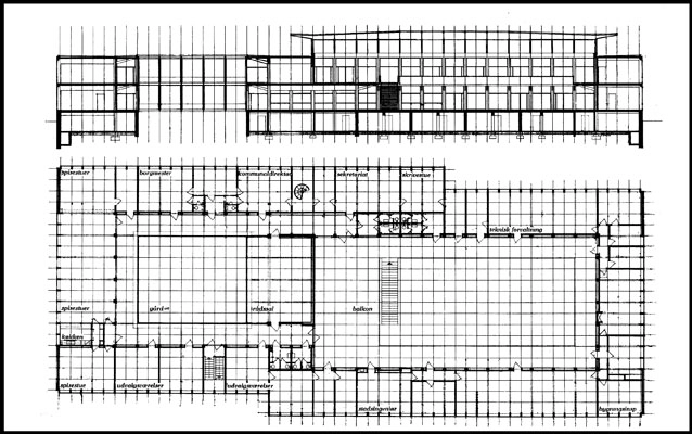 Tårnby Rådhus Plan og snit