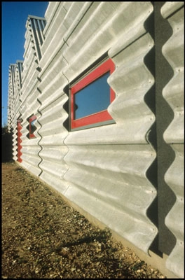 Lampas Fabrik Facadeudsnit