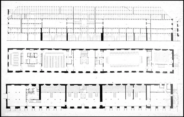 Udenrigsministeriet Plan af Eigtveds Pakhus
