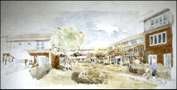 Bøgehegnet Akvarel I