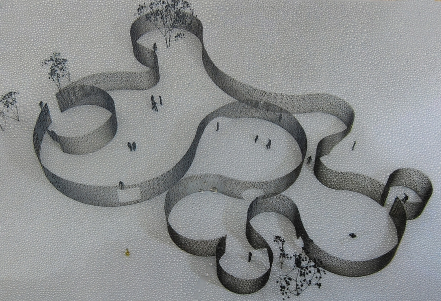 Trylletromler/Zoetropes - Pavillon MAA 1:1 Plan over pavillonen