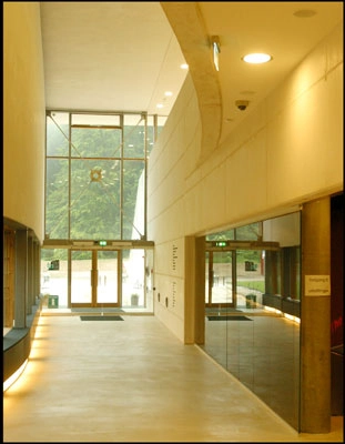 Geocenter Møns Klint Udgang til park.