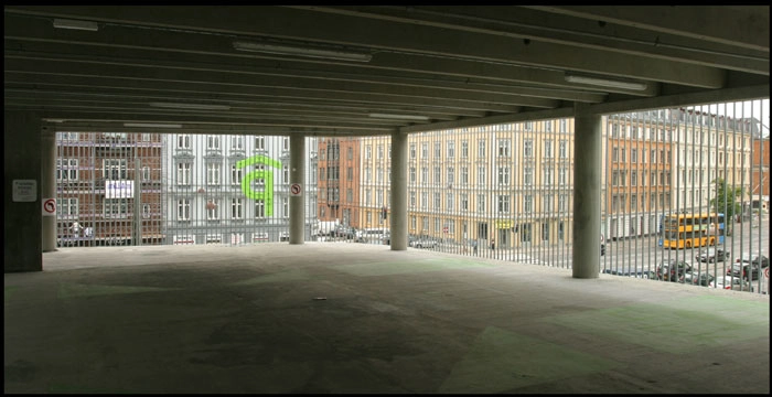 Det Grønne Parkeringshus Parkeringsdæk I