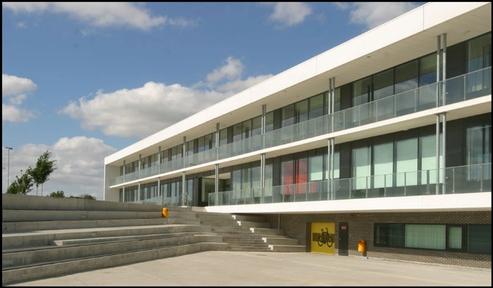 Egå Gymnasium Cykelankomst