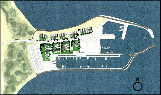 Kysthuse og Kajhuse i Øster Hurup Situationsplan