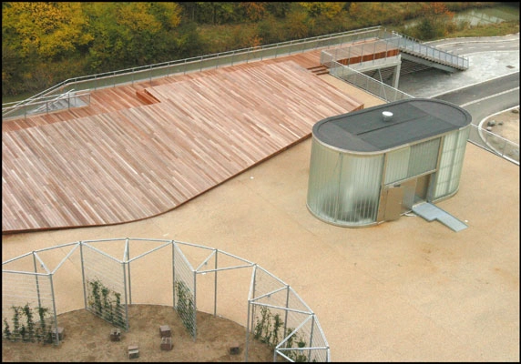 Ørestad Gymnasium Tagterrasse