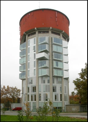 Jægersborg Vandtårn Vandtårnet da det var ny-ombygget