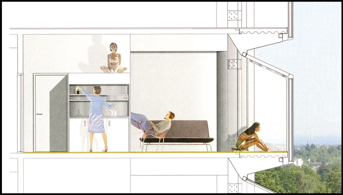 Jægersborg Vandtårn Detaljesnit