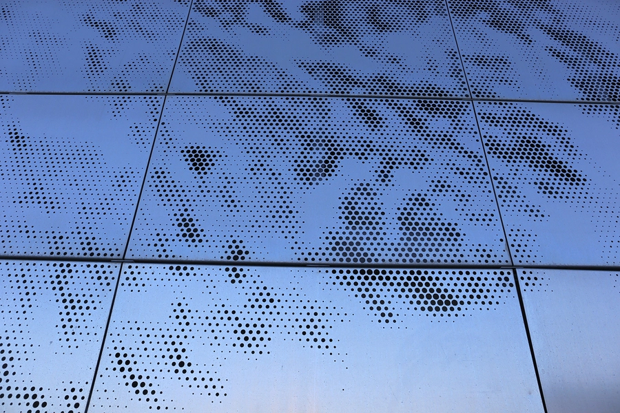 Bjerget Fasade hulmønster