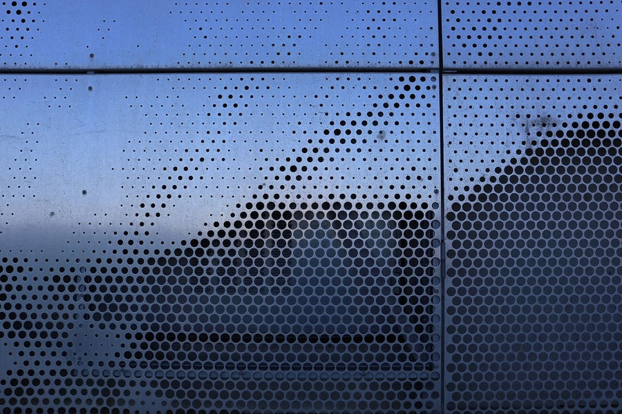 Bjerget Fasade med bagvedliggende konstruktion