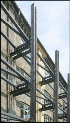 Kvarterhuset (Holmbladsgade Kvartercenter) Facadeudsnit