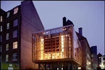 Kvarterhuset (Holmbladsgade Kvartercenter) Tilbygning, nat