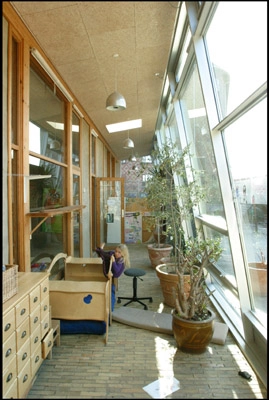 Stenurten Glasfacade