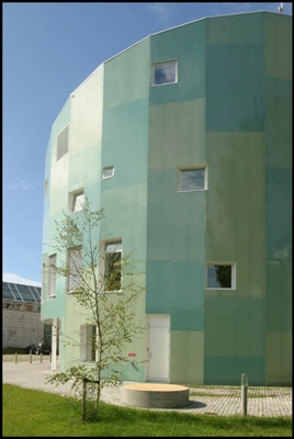 Green Lighthouse Facade