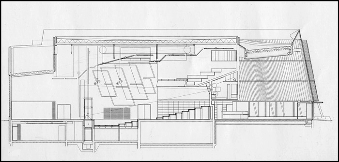 Katuaq - Grønlands Kulturhus i Nuuk Snit