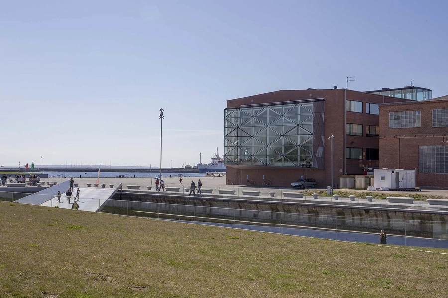 Kulturværftet Bygningen med Søfartsmuseet i forgrunden