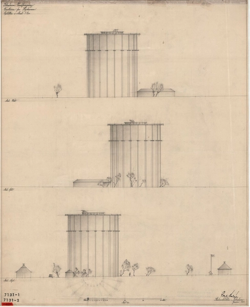 Brønshøj Vandtårn (Københavns Stadsarkiv) Opstalter