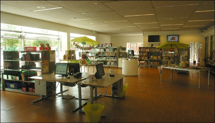 Kjellerup Bibliotek Biblioteksssal