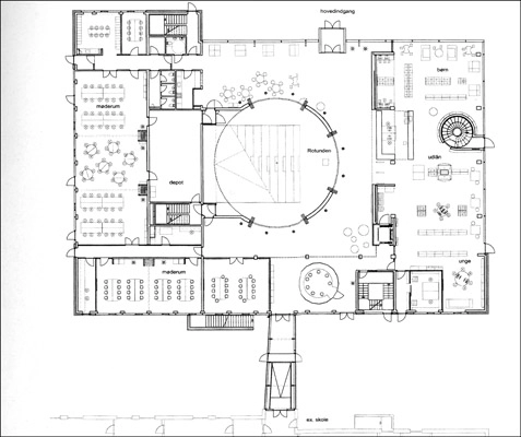 Kjellerup Bibliotek Plan
