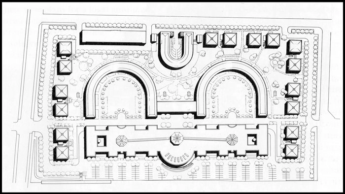 Handelshøjskolen, Dalgas Have Situationsplan