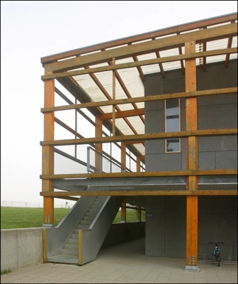 Skibet Hallen Trappe til balkon