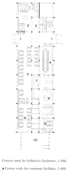 Sandmarksbo Plan af fællesrum