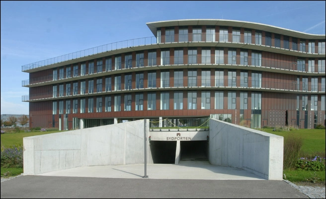 Dansk Metal - Sydporten Nedkørsel til parkeringsanlæg