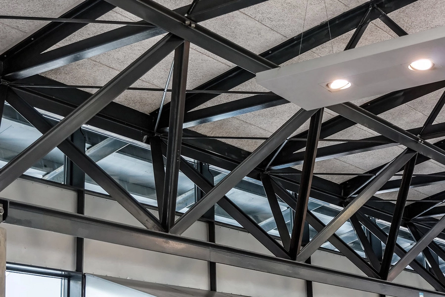 Ford Hørsholm Detalje, tagkonstruktion