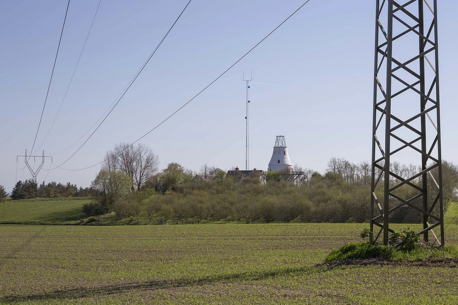 Egebjerg Mølle Bygningen i landskabet