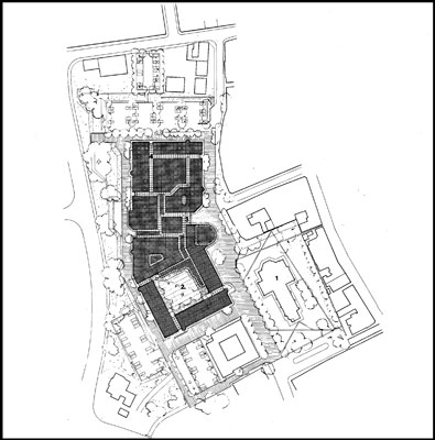 Holstebro Rådhus og Bibliotek Situationsplan