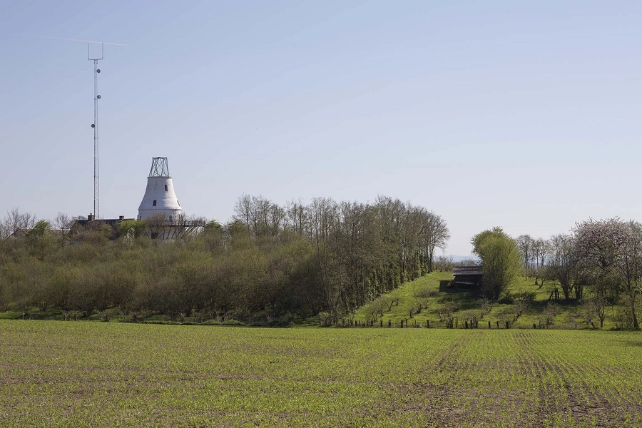 Egebjerg Mølle Bygningen i landskabet