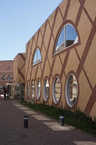 Kulturhus Trommen Facadeudsnit