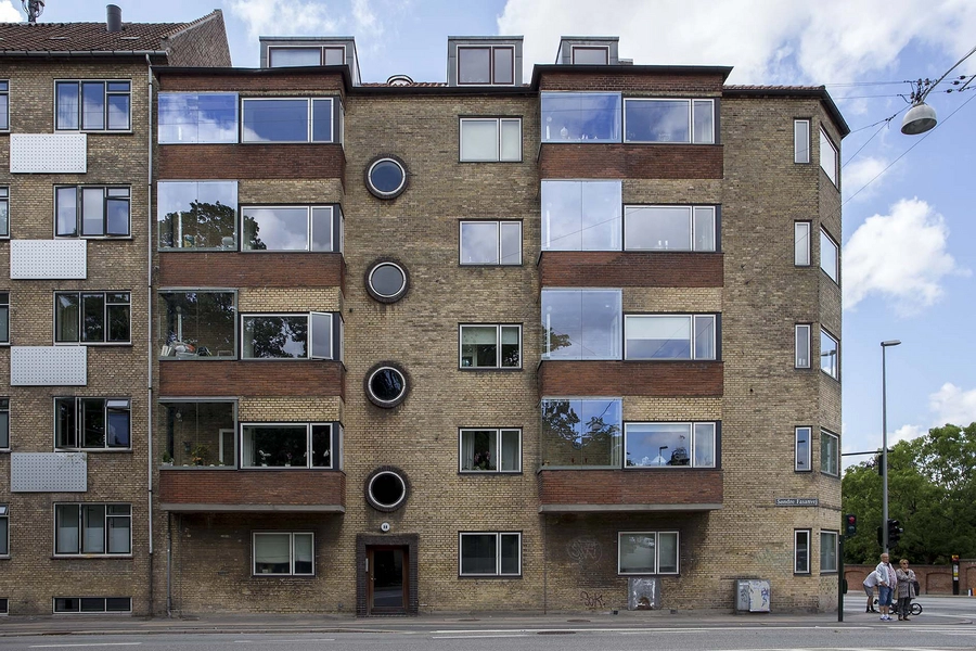 Roskildevej 29-31 og Søndre Fasanvej 38 Facade mod Søndre Fasanvej