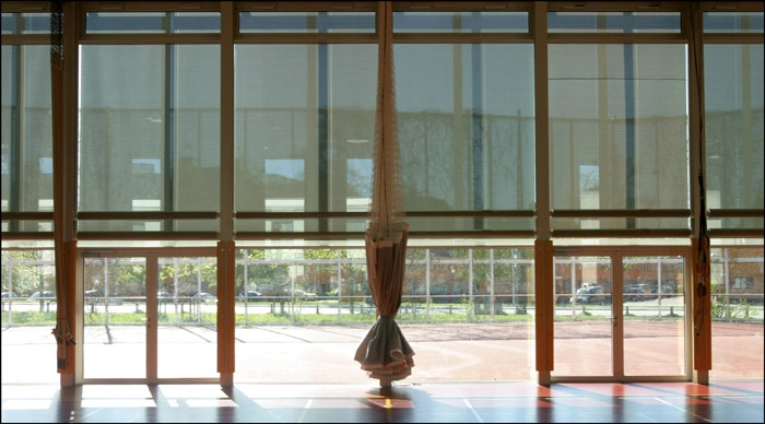 Multisal Nyboder Skole Facade mod sportsanlæg