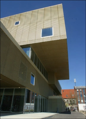 Biblioteket Rentemestervej Bygningsfremspring