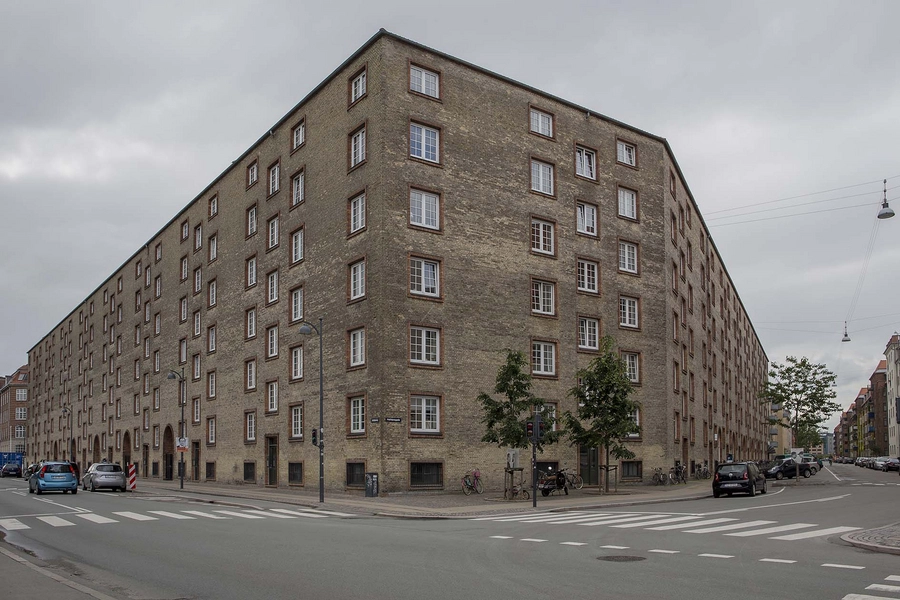 Gullfosshus Det østlige hjørne ved Artillerivej og Halfdansgade