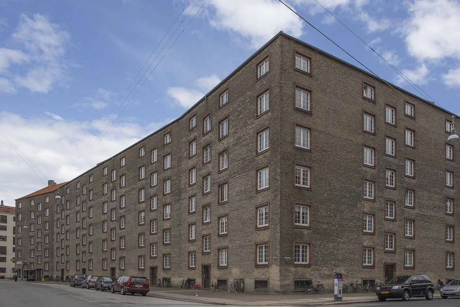 Gullfosshus Knækket facade mod Leifsgade