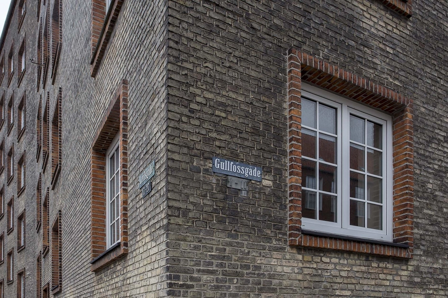 Gullfosshus Gullfossgade, detalje vinduer